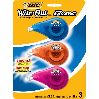 Paquet De 3 Rubans Correcteurs Wite-Out(Md) Ez Correct(Mc) — Wotapp31