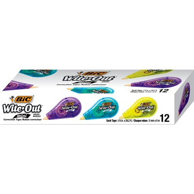 Correction Tape-Wite-Out Mini 12/Bx -Wotm11-Whi