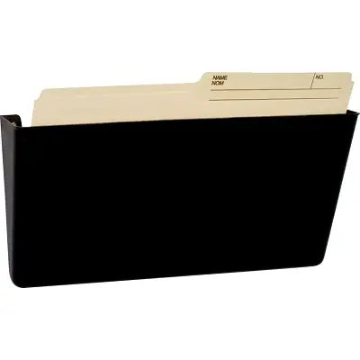 Pochette Murale Incassable À Enclencher Et Empiler De Storex, Format Lettre, Noir