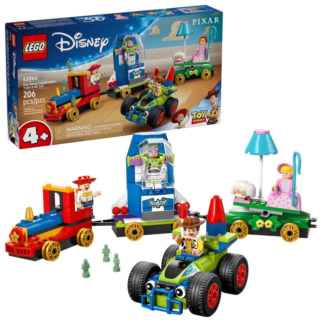 Lego Disney 43264 Le train en fête et la voiture RC de Toy Story