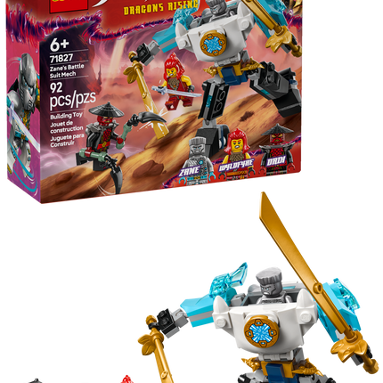 LEGO® NINJAGO® Zane's Mech Armor Battle Suit, Pretend Play Toy Set 71827