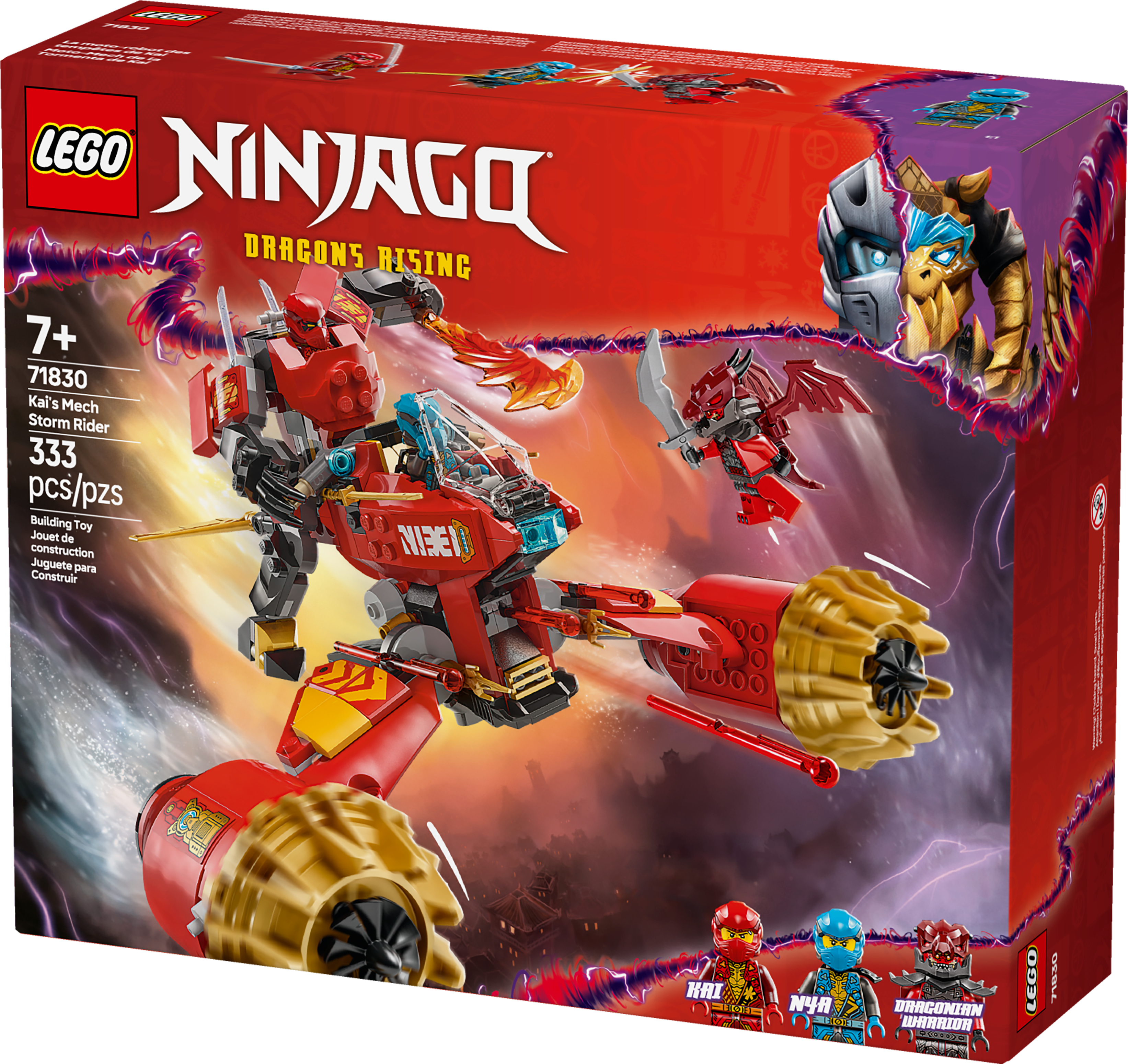 LEGO® NINJAGO® Kai's Storm Mech Bike, Ninja Combo Toy 71830 – La LEGO® NINJAGO® Kai's Storm Mech Bike, Ninja Combo Toy 71830 – La