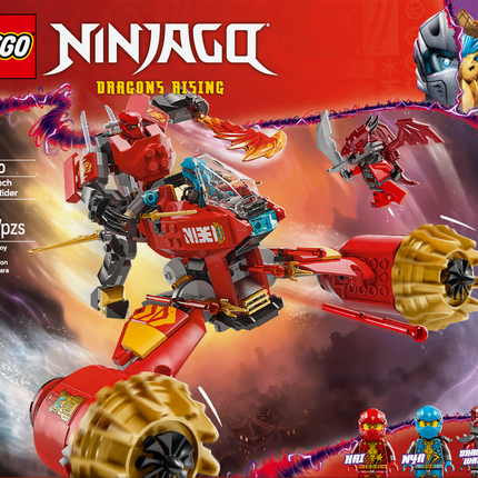 LEGO® NINJAGO® Kai's Storm Mech Bike, Ninja Combo Toy 71830