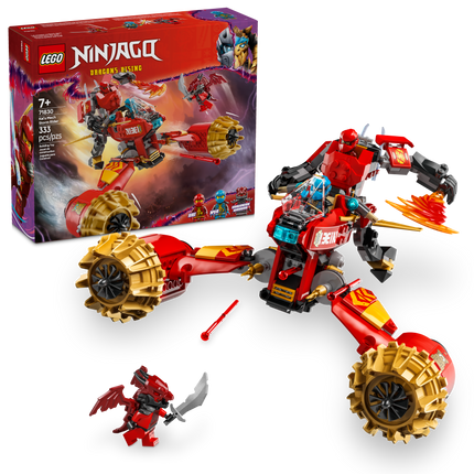 LEGO® NINJAGO® Kai's Storm Mech Bike, Ninja Combo Toy 71830