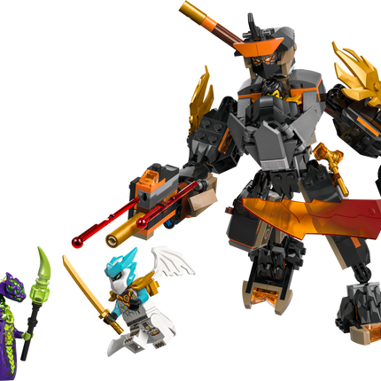 Lego Ninjago 71854 Le robot de mission de Cole contre Zane dragon