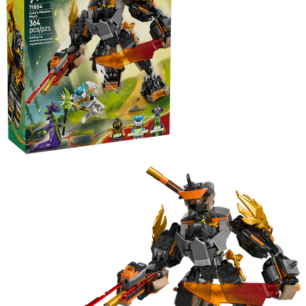 Lego Ninjago 71854 Le robot de mission de Cole contre Zane dragon