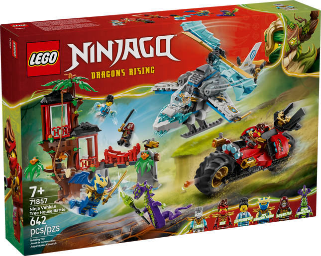 Lego Ninjago 71857 Le combat de véhicules ninja à la cabane dans l’arbre