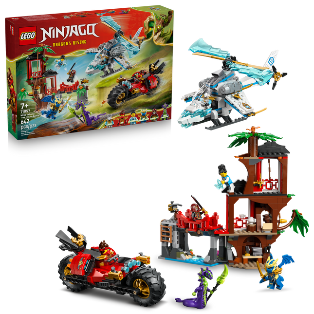 Lego Ninjago 71857 Le combat de véhicules ninja à la cabane dans l’arbre