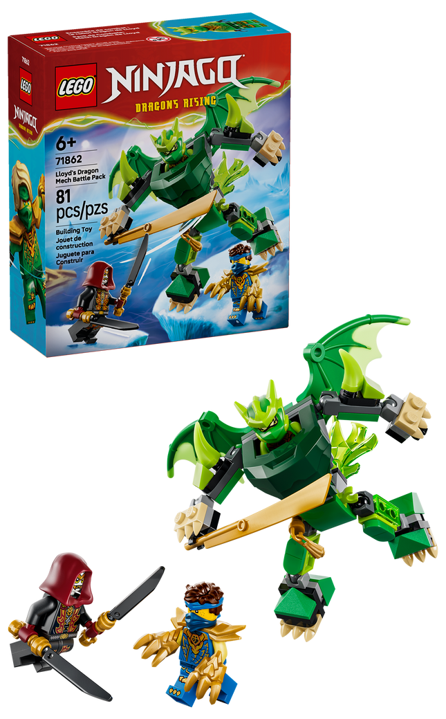 LEGO® NINJAGO® Ensemble de Combat : le Robot Dragon de Lloyd, Jouet 71862