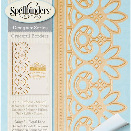Spellbinders Graceful Floral Lace Etched/Wafer Thin Dies