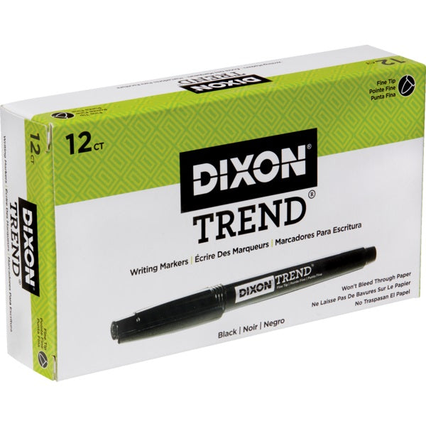 Pens-Porous Tip, Fine, Black  12/Bx