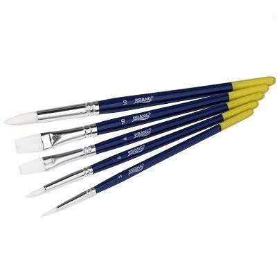 Ensemble De Pinceaux Pour Amateur Prang(Md), 2 Plats/3 Ronds