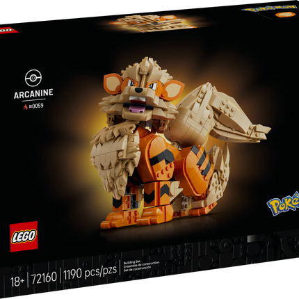 LEGO® Pokémon™ Arcanine, Pokémon Figure Building Set 72160