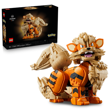 LEGO® Pokémon™ Arcanine, Pokémon Figure Building Set 72160
