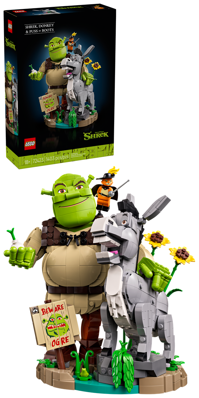 Lego 72423 Shrek, l'Âne et le Chat Potté