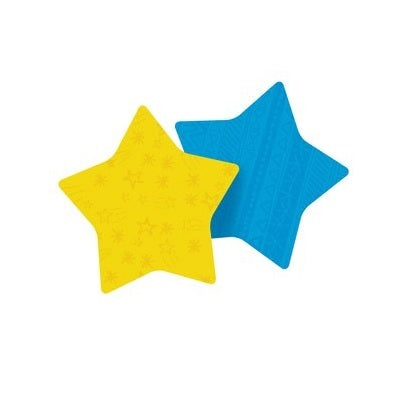 Feuillet Autoadhésif Matricés Super Adhésifs En Forme D'Étoile De Post-It, 75 Feuilles Par Bloc, 2 Blocs/Pqt
