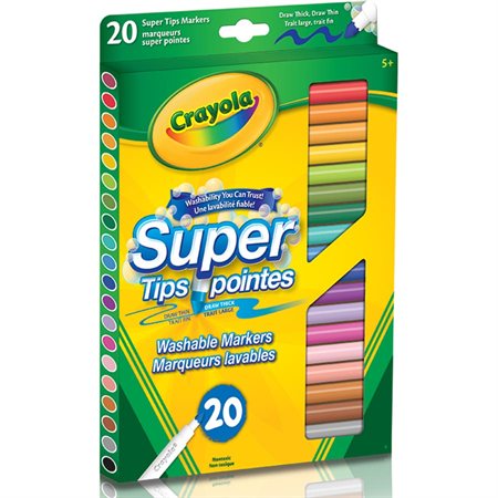 Marqueurs à colorier Super pointes pqt 20 Crayola