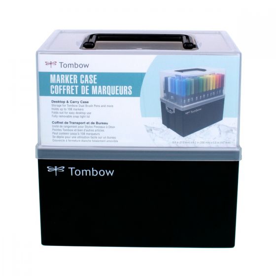Coffret de transport et de bureau pour 108 marqueurs tombow