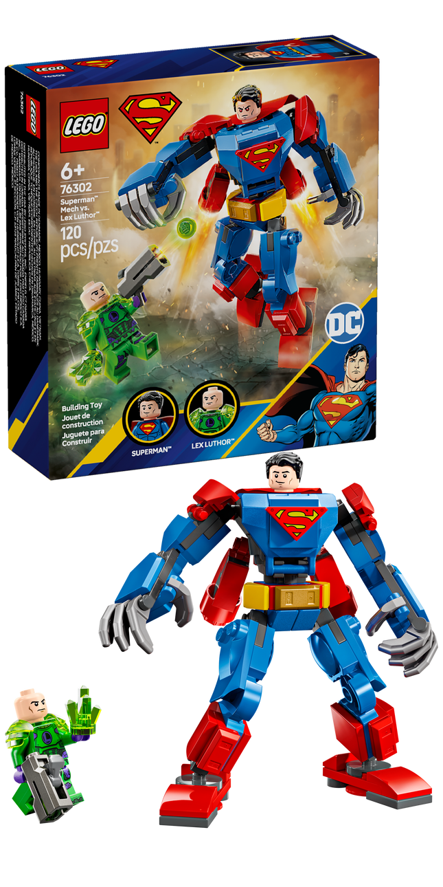 LEGO® DC Superman™ Mech vs. Lex Luthor™ Super Hero Minifigure