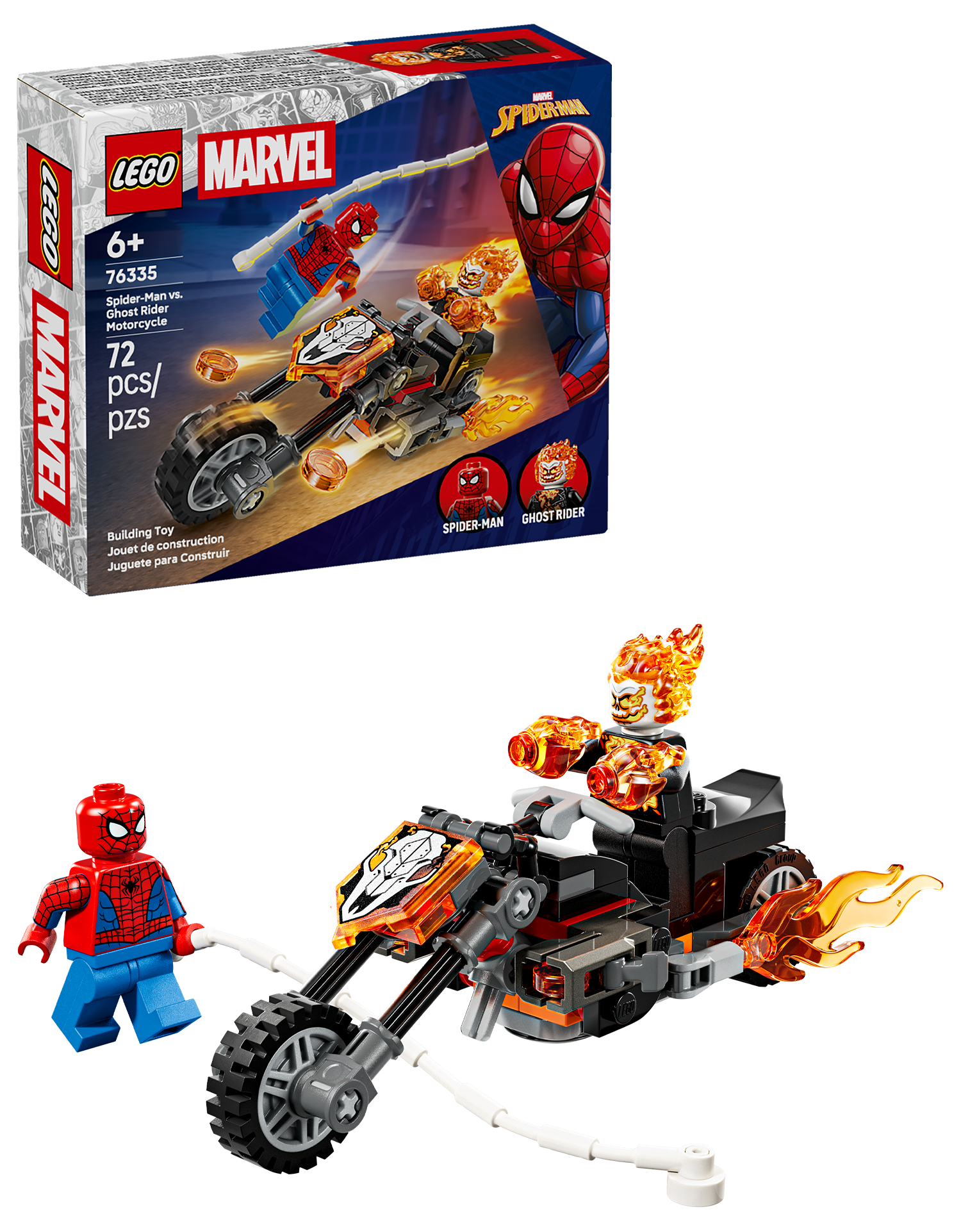 Lego Marvel 76335 Spider-Man contre la moto de Ghost Rider – La Griffunrie