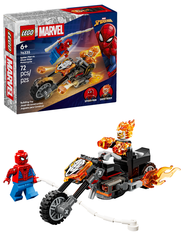 Lego Marvel 76335 Spider-Man contre la moto de Ghost Rider