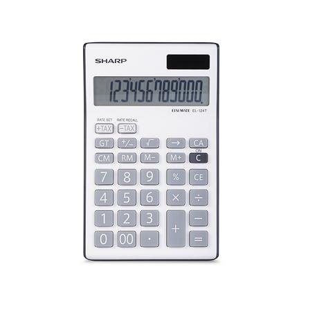 Calculatrice de table Sharp EL-124TB-GY Grise