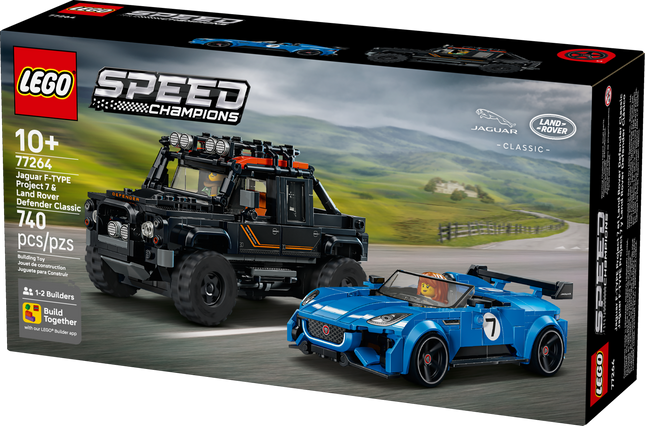 LEGO® Speed Champions La Jaguar Project 7 et le Land Rover Defender 77264