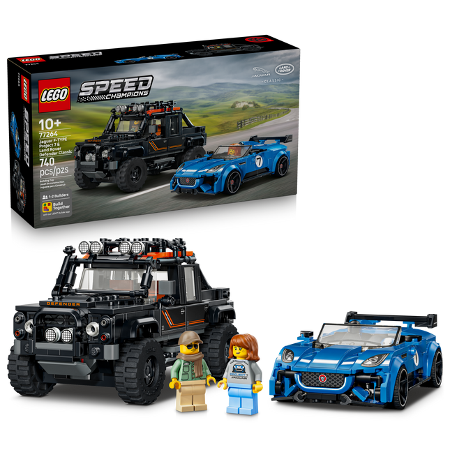 LEGO® Speed Champions La Jaguar Project 7 et le Land Rover Defender 77264