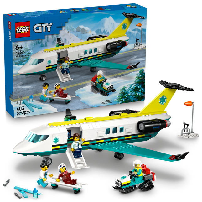Lego City 60465 L’avion-ambulance d’urgence
