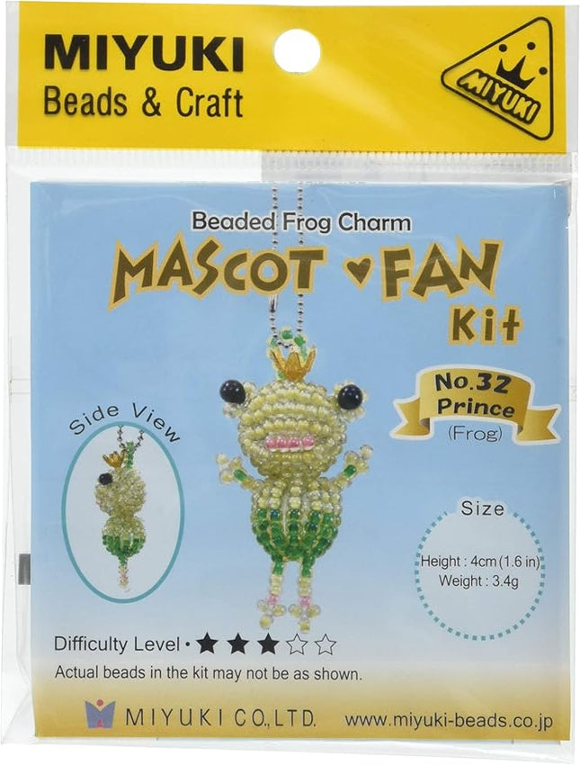 Miyuki bead kit, frog prince charm