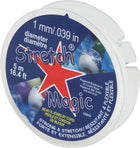 Stretch Magic Elastic Beading Cord – Clear, 1mm Diameter, 5m – Easy to Knot, Strong, and Stretchy for Jewelry Making and Beading