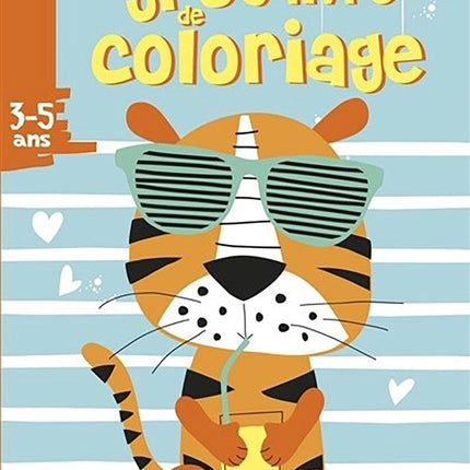 Livre - Gros livre de coloriage, Tigre - Version française