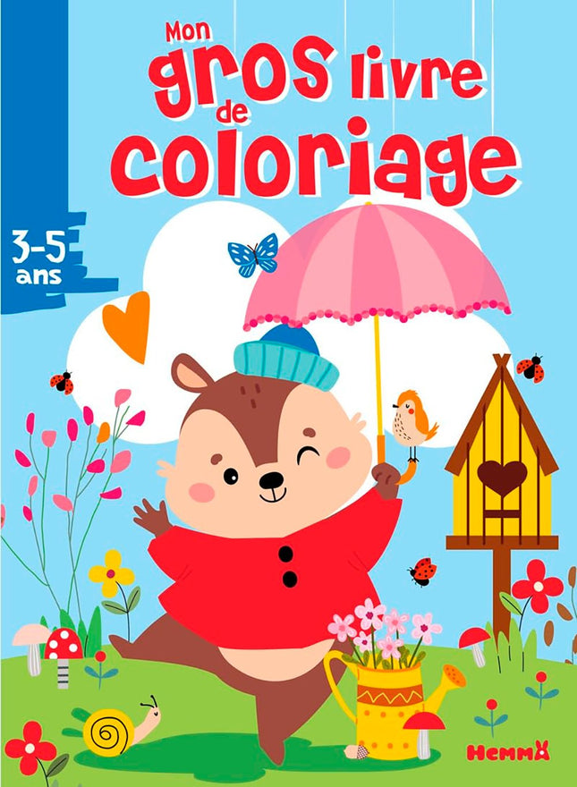 Gros livre de coloriage, Écureuil - Version française