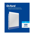 Oxford recycled anti-glare document protectors, box of 100