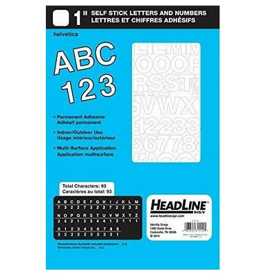 1in white headline lettering
