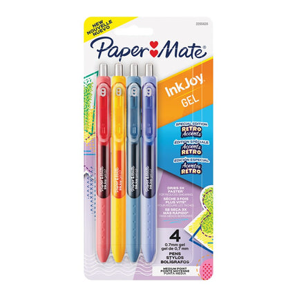 Inkjoy Tropical Retro gel pen 0.7 mm. Pack of 4
