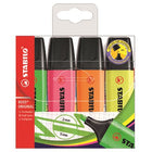 Pqt 4 surligneurs fluorescent Stabilo Boss