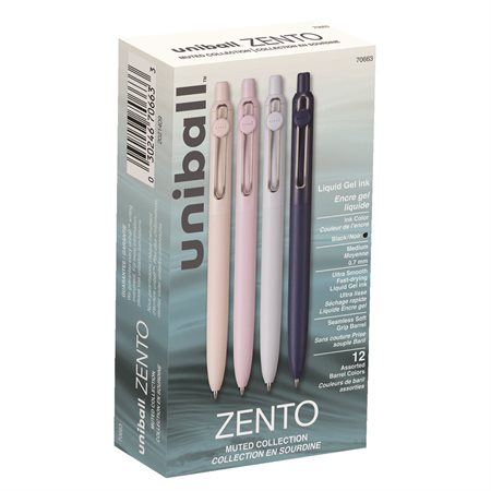 Stylos gel rétractables Zento muted