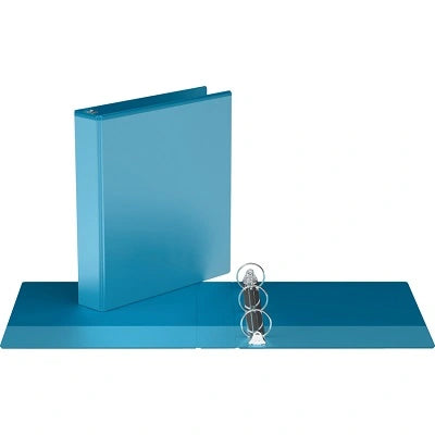 Davis Group Easyview Premium Round Ring Binder, 1-1/2 in., Turquoise Blue 