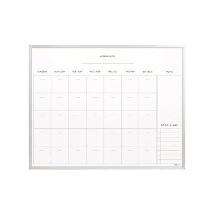 Calendrier magnétique effacable à sec 16X20po