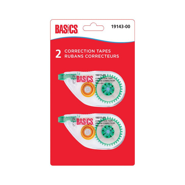 Paquet de 2 rubans Correcteur Basics 5mm x 8m