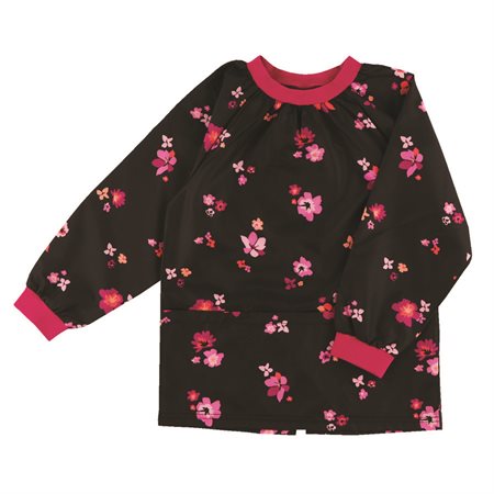 Tablier de bricolage - Motif floral rose - 10/12 ans
