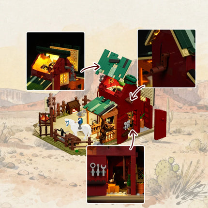Lumibricks Wild West Ranch Duel 1023PCS
