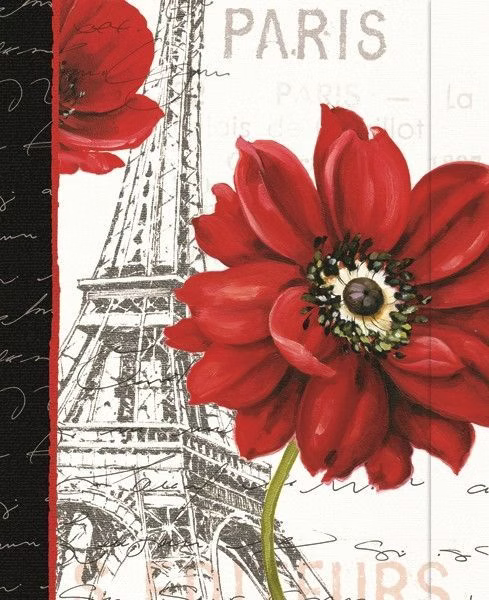Large Journal - Red Paris Simple Dream
