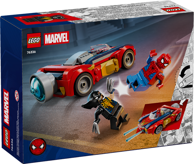 Lego Marvel 76336 La voiture de Spider-Man contre Wolverine venomisé
