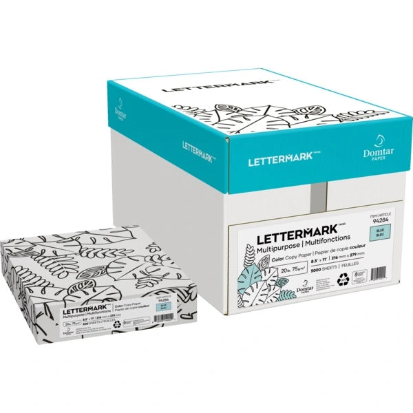 Domtar 500-sheet pack of 8.5x11 blue paper