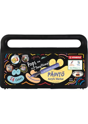 Ens. de 24 marqueurs acrylique Stabilo Painto