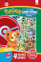 Pokémon Johto - Super scènes avec autocollants en relief