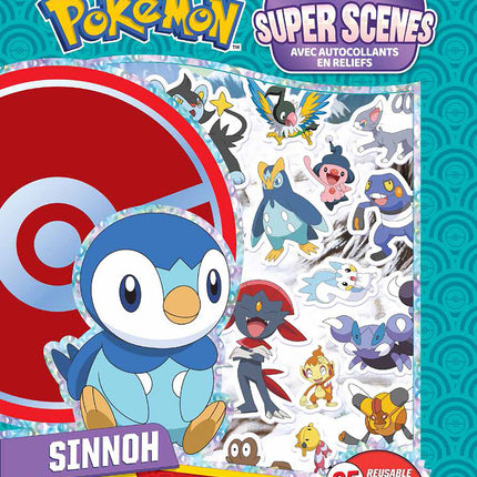 Pokémon Sinnoh - Super scènes avec autocollants en relief