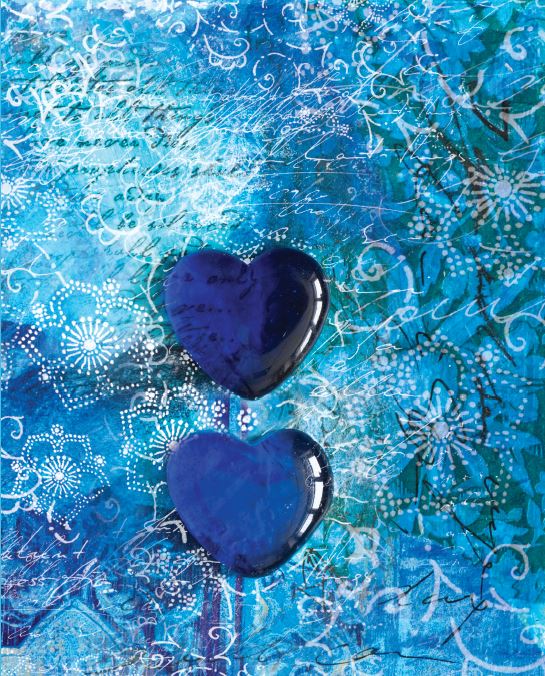 Journal - Coeurs bleu 5.5X7.5po